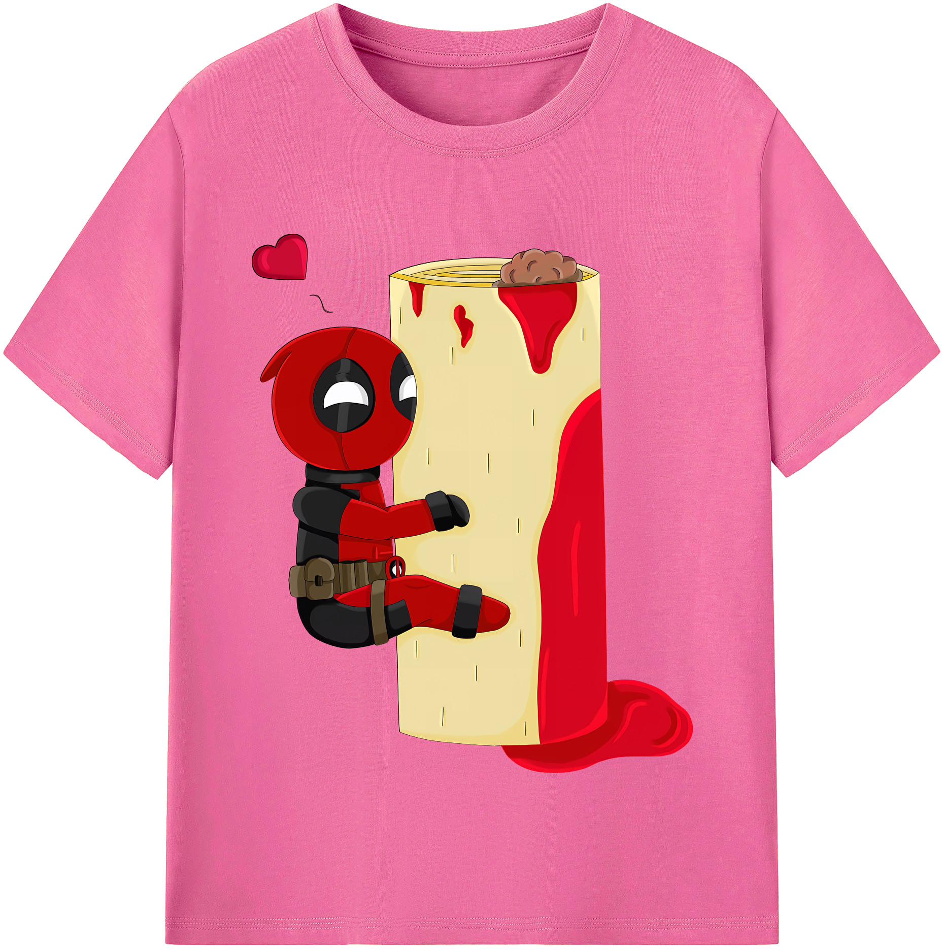 （画像用） Deadpool デッドプール レディースカジュアルプリントTシャツ（綿100％）